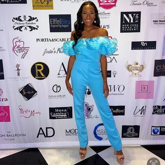 Teal Blue Jumpsuit